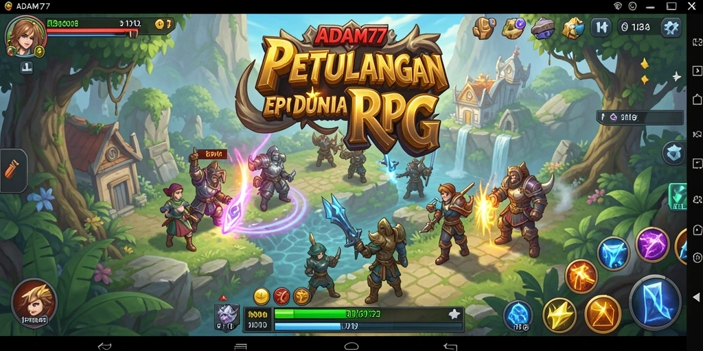 Tangkapan layar gameplay RPG yang mendebarkan dan penuh aksi.