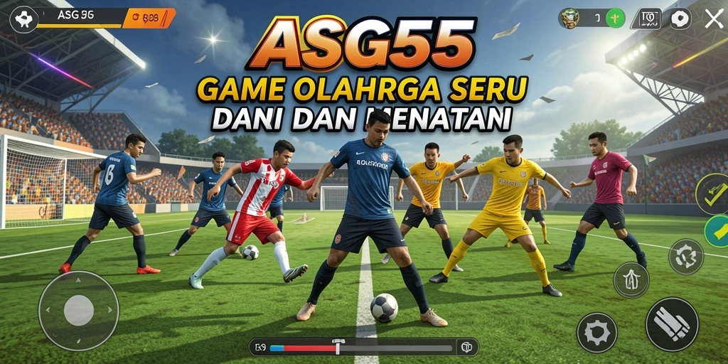 Tampilan gameplay menegangkan dari ASG55 dengan aksi olahraga yang seru.