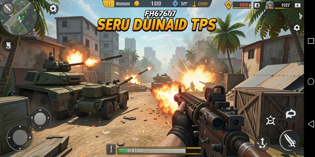 Screenshot gameplay FH6767 menunjukkan aksi pertempuran yang intens.