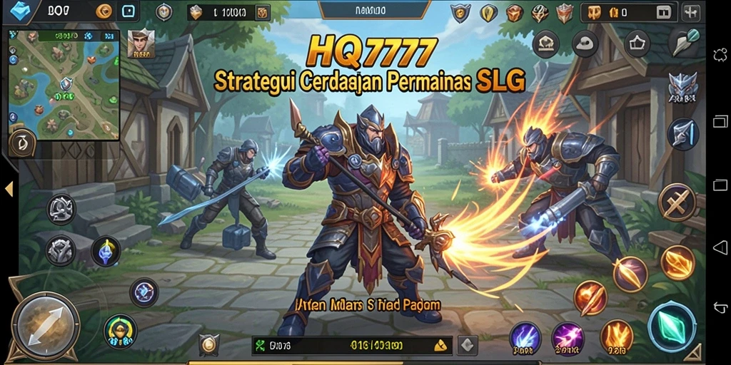 Gameplay seru HQ777 menampilkan pertempuran strategi yang mendebarkan.