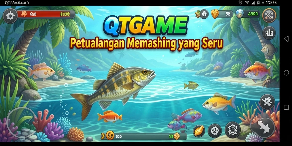 Tangkapan ikan yang menakjubkan di QTGAME, menampilkan keseruan bermain.