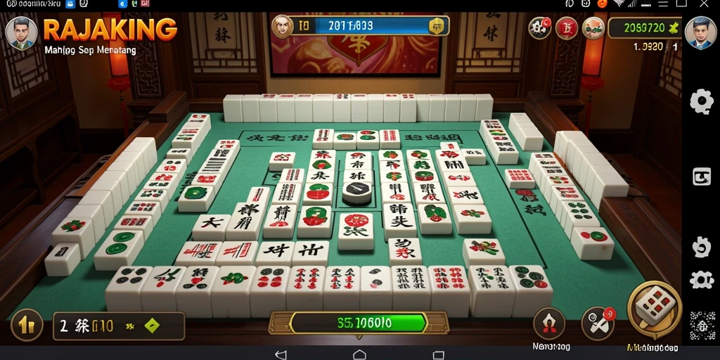 Screenshot utama <strong>RAJAKING</strong> menampilkan gameplay Mahjong yang menarik.