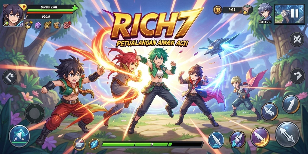 Tangkap momen seru dalam dunia Anime RICH7.